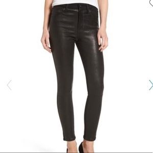 AG Farrah skinny half leather jeans